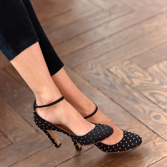 Sezane Shoes - SEZANE High Ashley Black Gold Heel - FR39 (size 8)